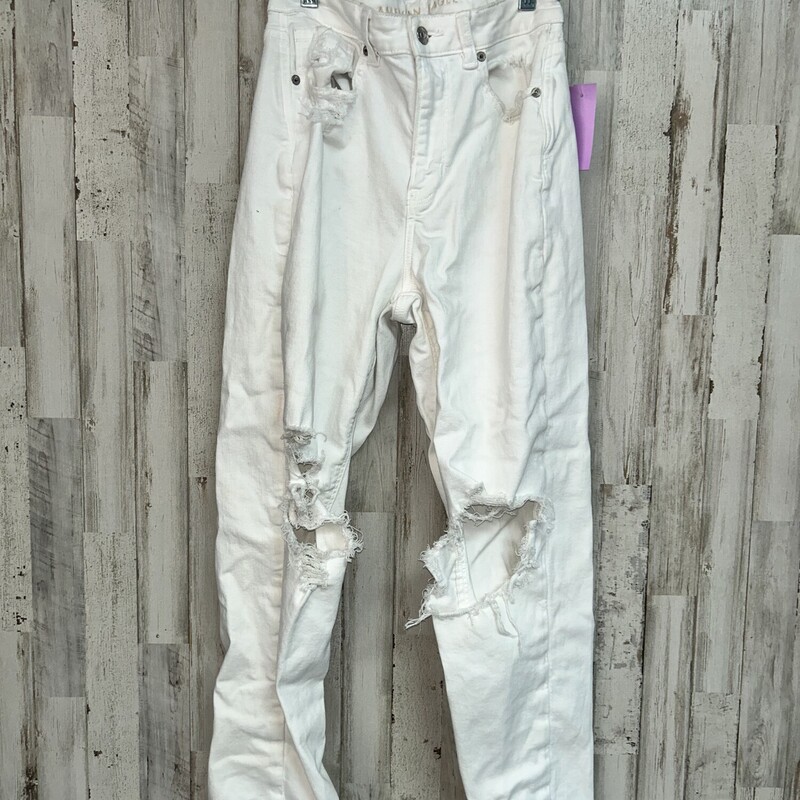 Sz4 White Mom Jeans