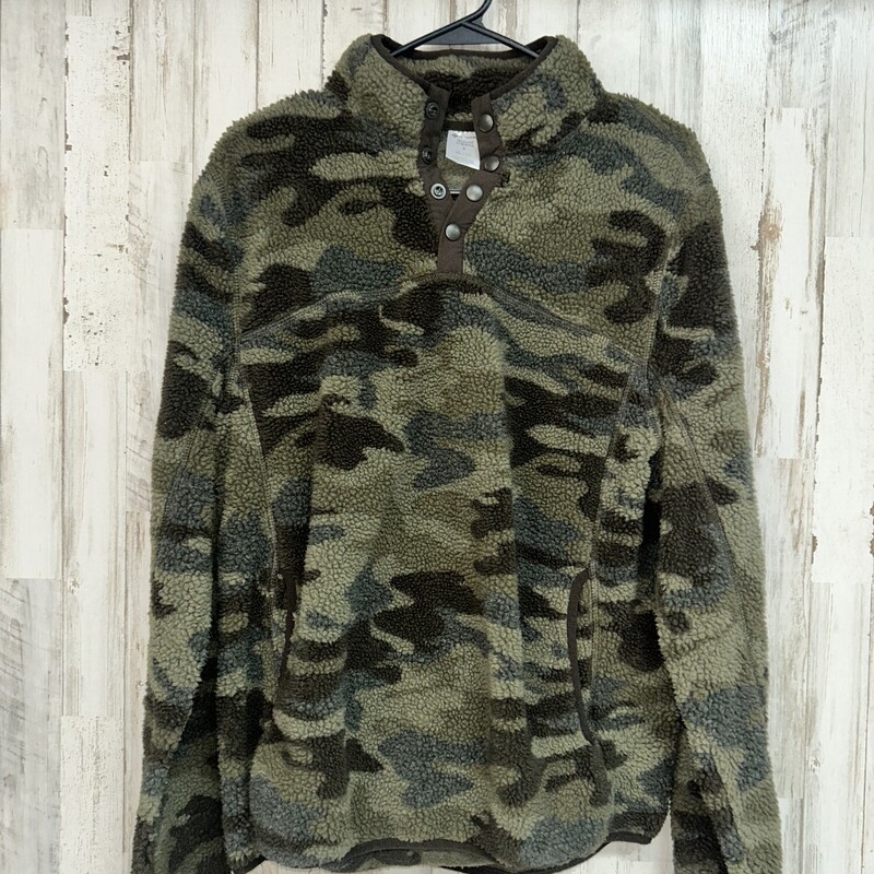 S Camo Sherpa Pullover