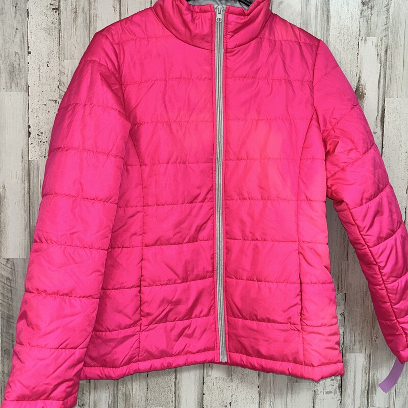 M Neon Pink Puffer Jacket