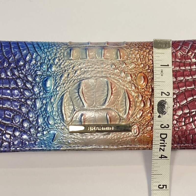 NWT Prp/blu/O Lthr Wallet
Prp/blu
Size: R $145