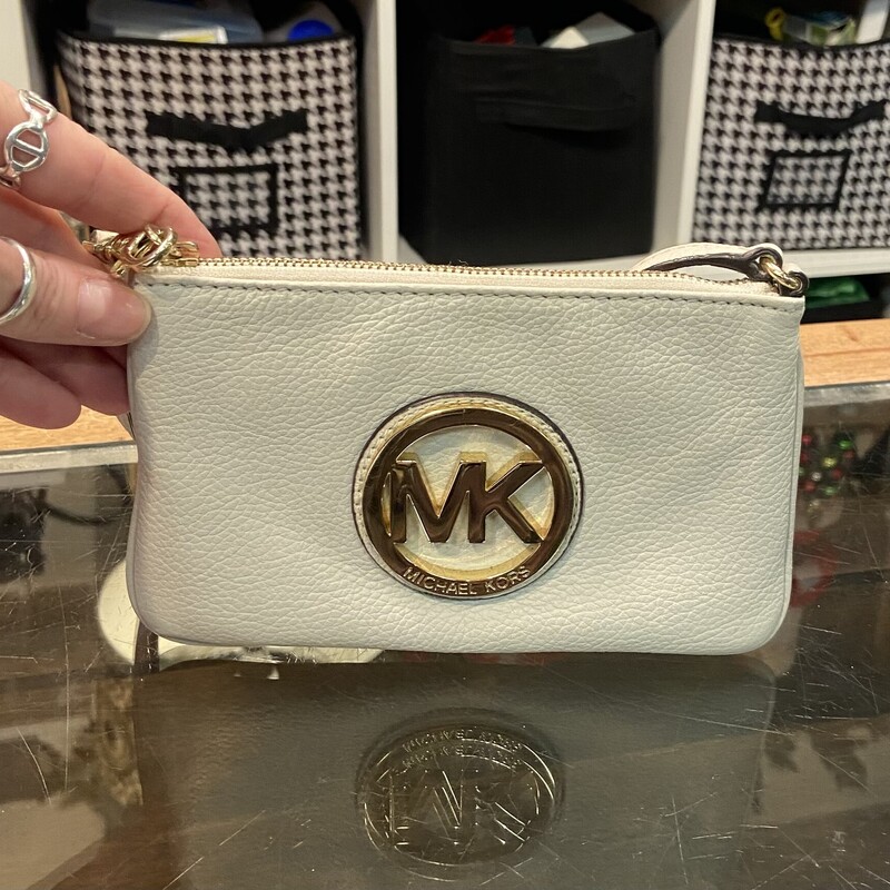 Crm Gld MK Wristlet