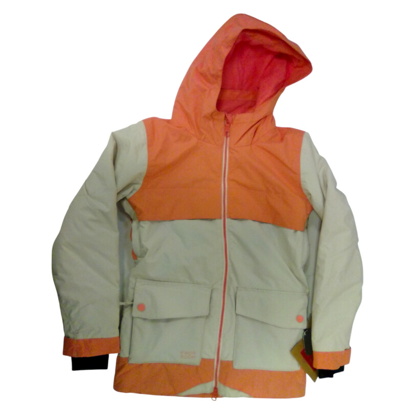 Jacket NWT: Orange/Cream