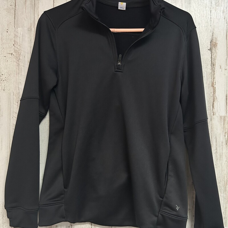 12 Black 1/4 Zip Pullover