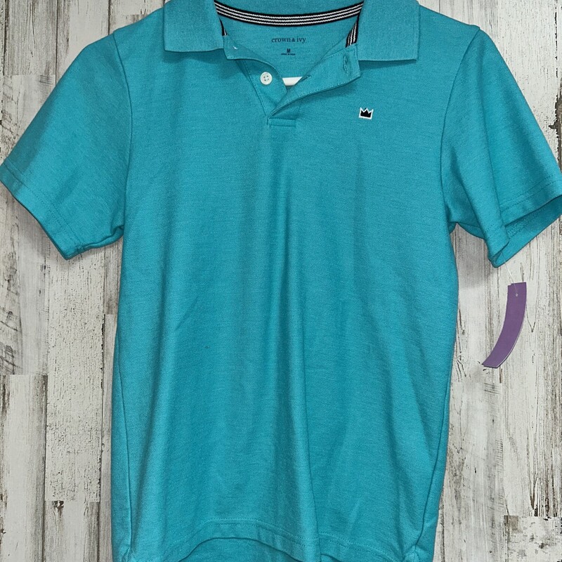 7/8 Teal Polo, Teal, Size: Boy 5-8