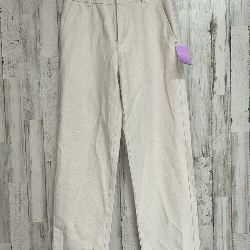 12 Linen Khaki Pants, Khaki, Size: Boy 10 Up