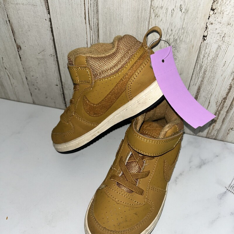 9 Tan Hi Top Sneakers