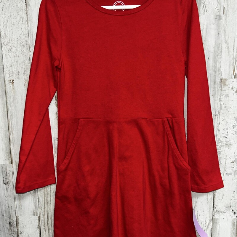 4/5 Red Cotton Dress, Red, Size: Girl 4T