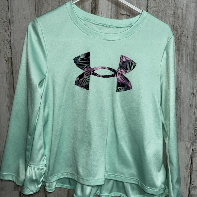 4 Mint Logo Longsleeve, Green, Size: Girl 4T