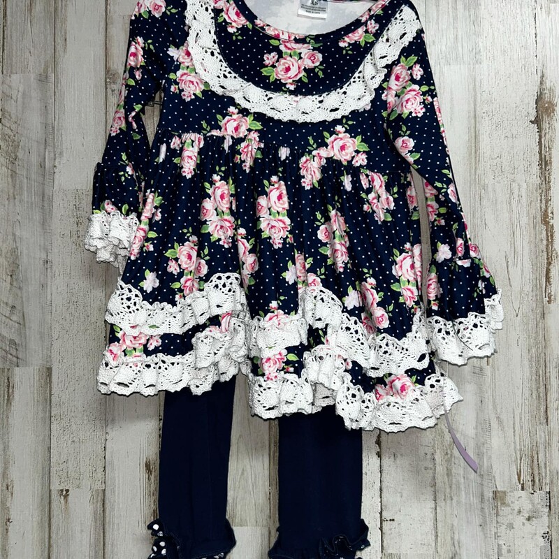 18/24M 2pc Navy Floral Se