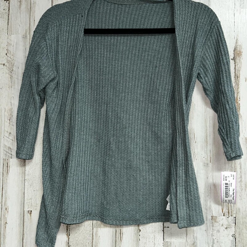 7 Grey Waffle Cardigan