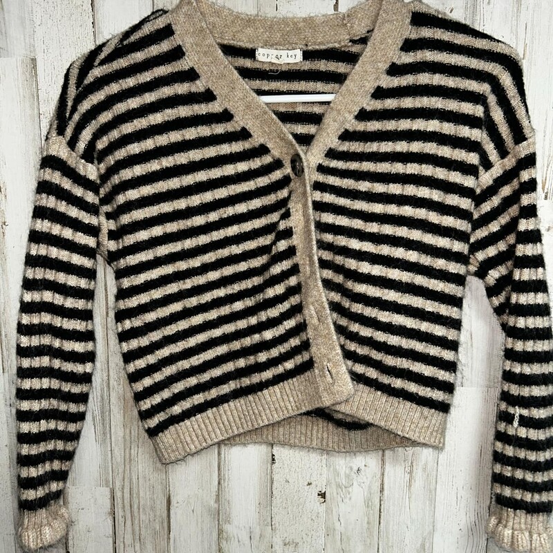 6/7 Tan Stripe Cardigan