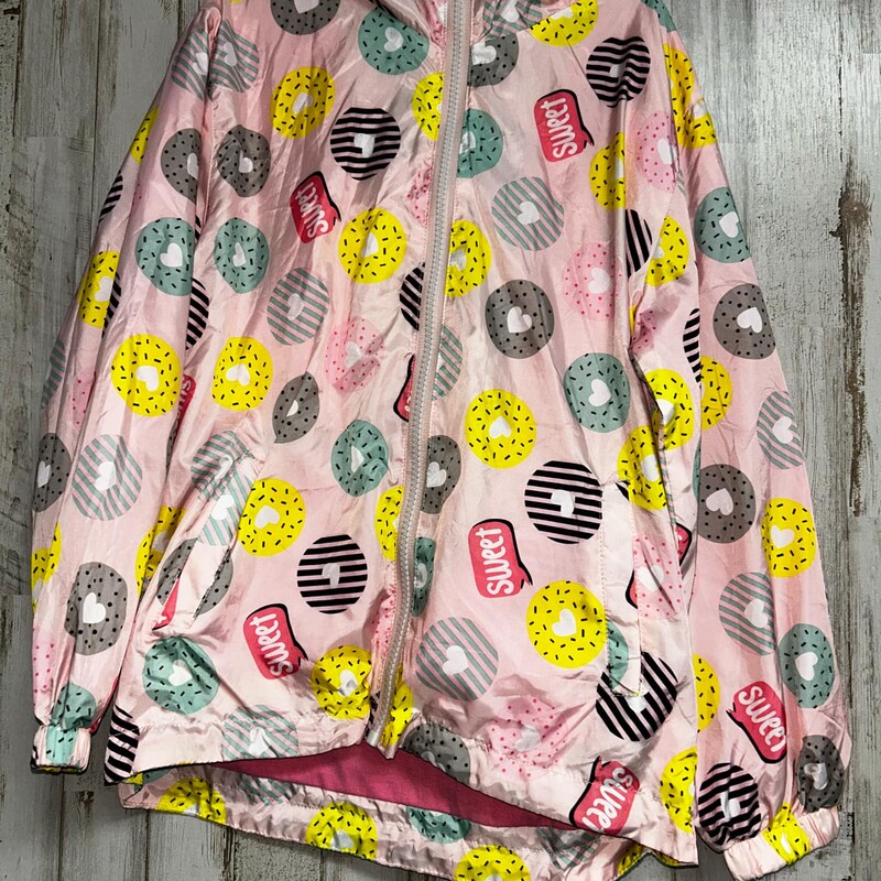 6/7 Pink Donut Rain Jacke