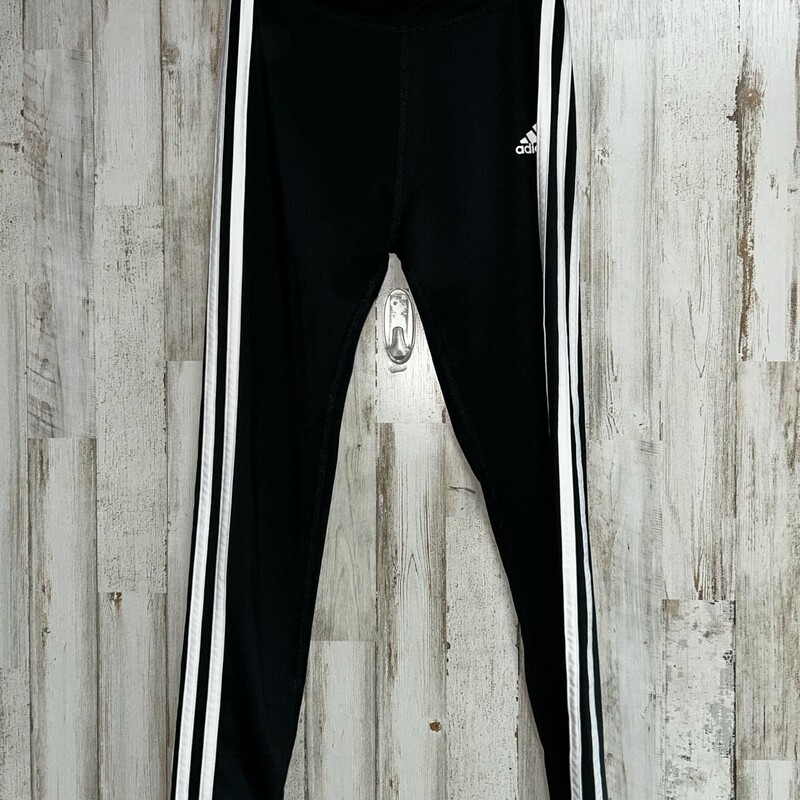 7/8 Black Logo Leggings, Black, Size: Girl 7/8