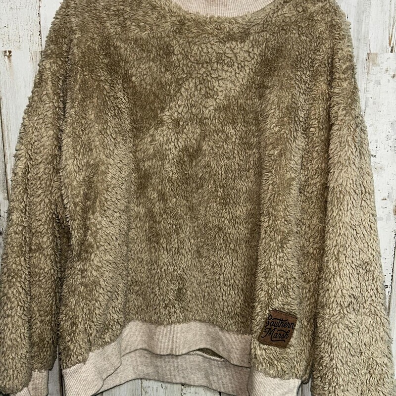 7/8 Brown Fuzzy Sweatshir