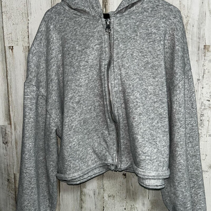 7/8 Grey Crop Jacket