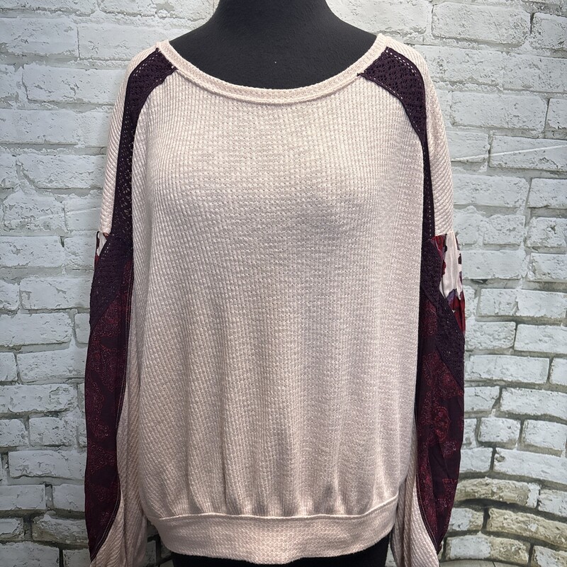 Free People, Pink/emb, Size: Large