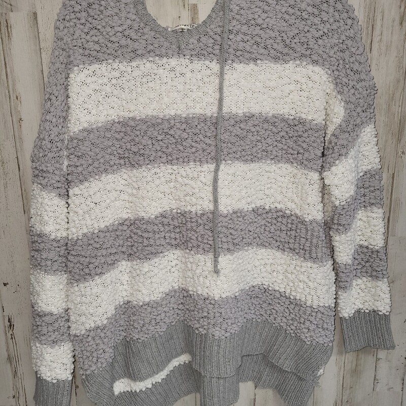 M/L Grey Stripe Popcorn H