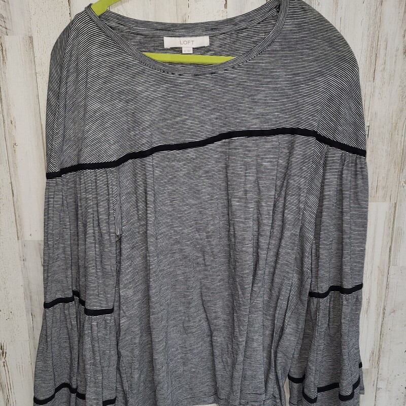 XL Black Striped Top