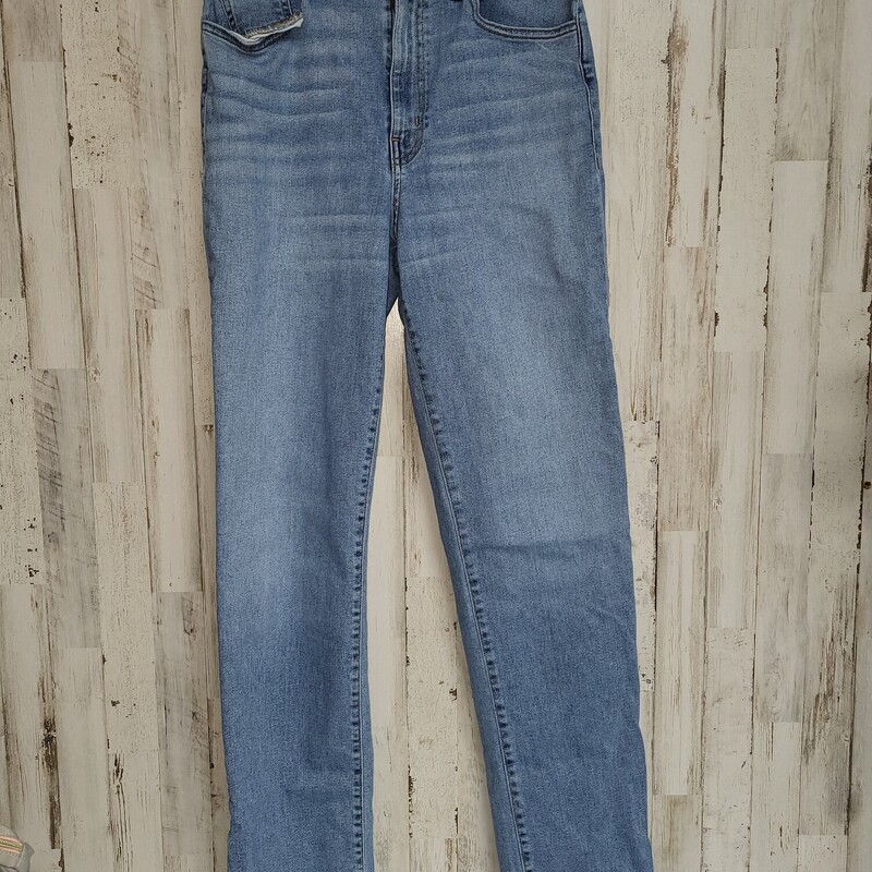 Sz11 Lt Wash Slit Jeans, Blue, Size: Ladies L