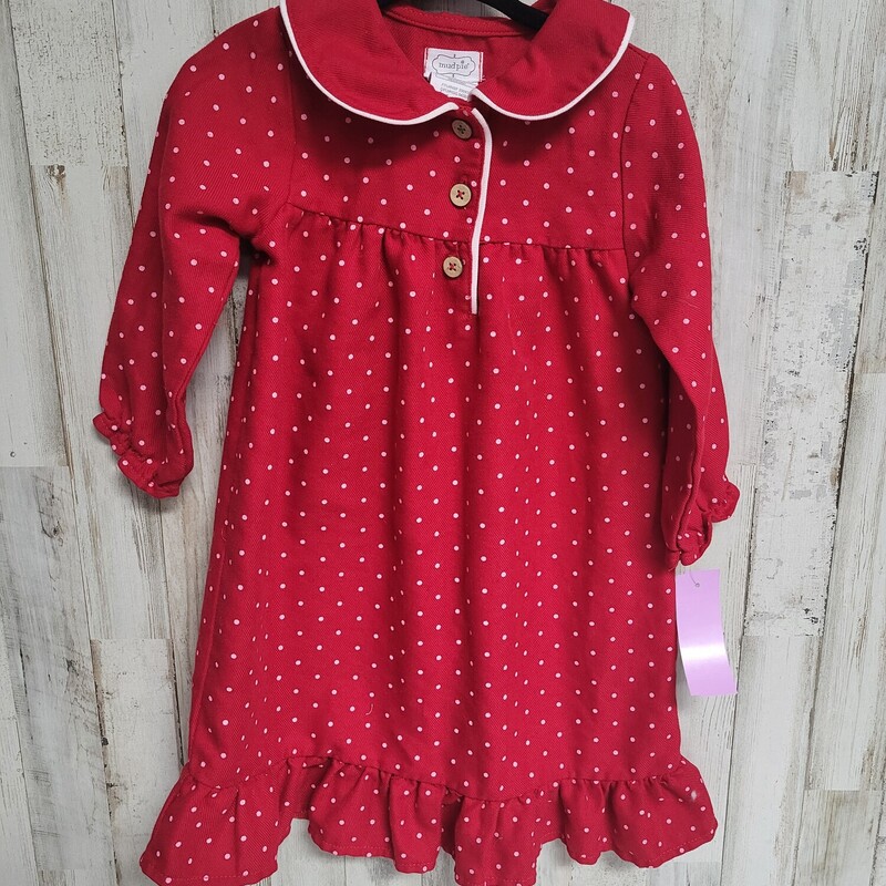 12/18M Red Dotted Gown