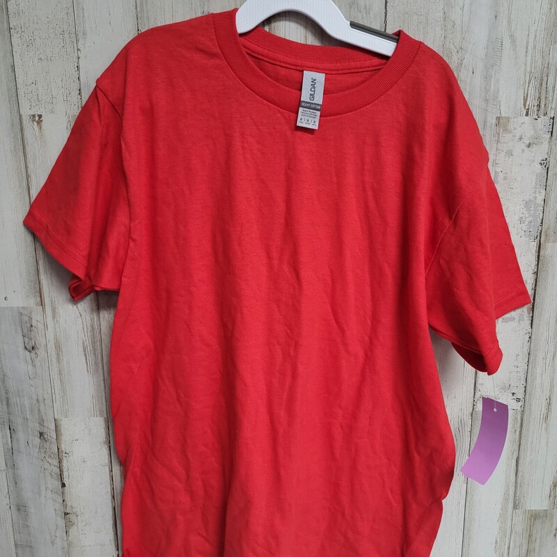 7/8 Red Cotton Tee, Red, Size: Girl 7/8