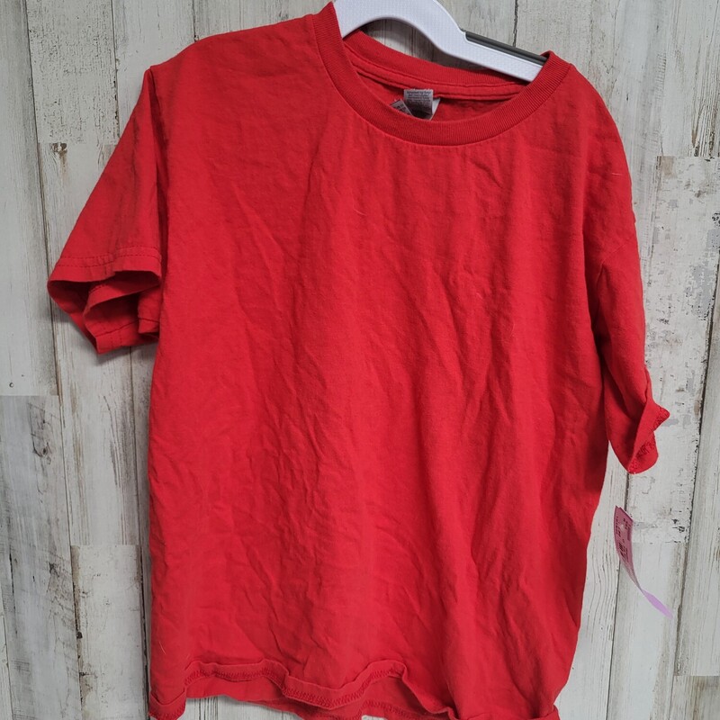 7/8 Red Cotton Tee, Red, Size: Girl 7/8