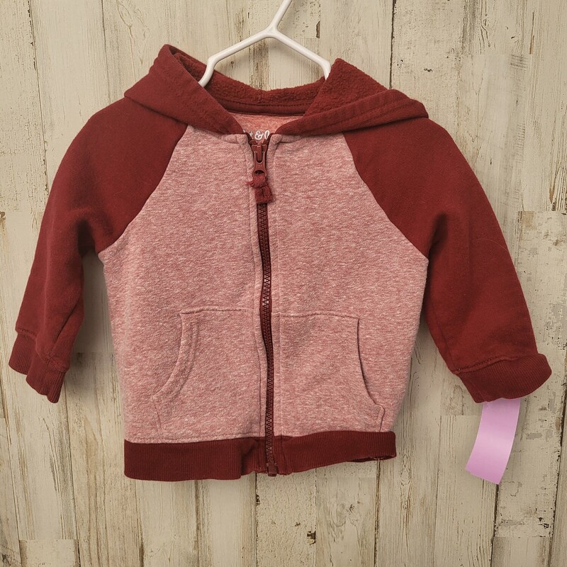 12M Red Zip Jacket, Red, Size: Boy 12-24m