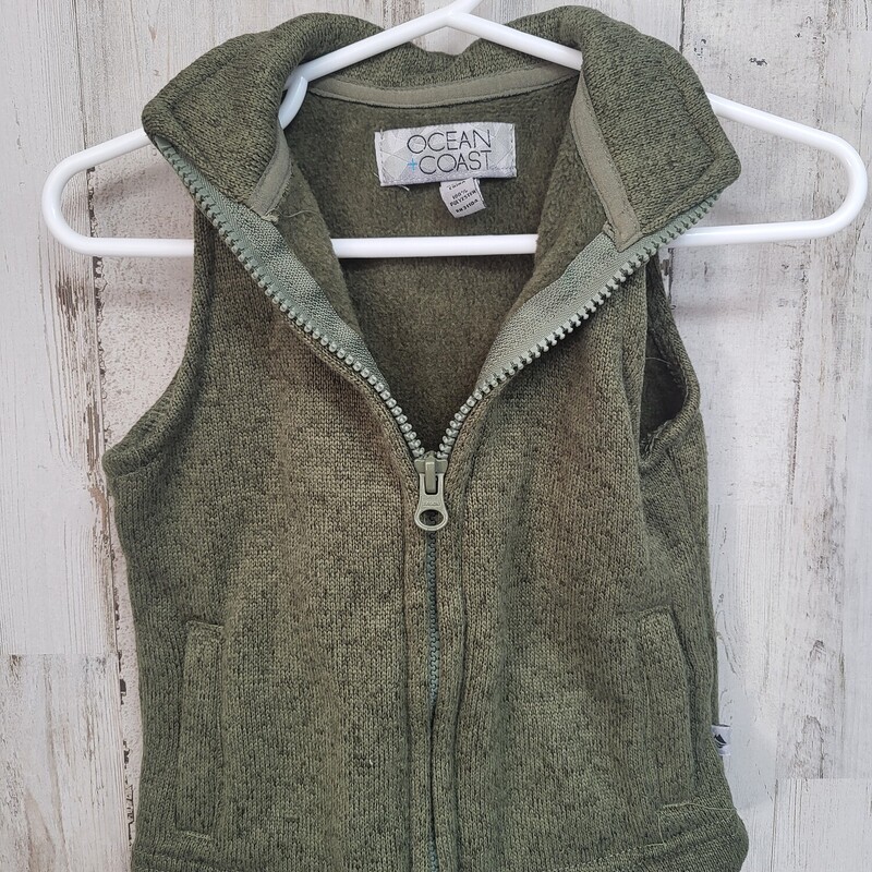 12M Green Knit Vest, Green, Size: Boy 12-24m