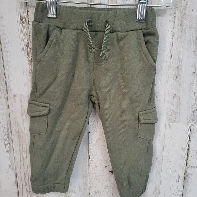 12M Green Cargo Sweats, Green, Size: Boy 12-24m