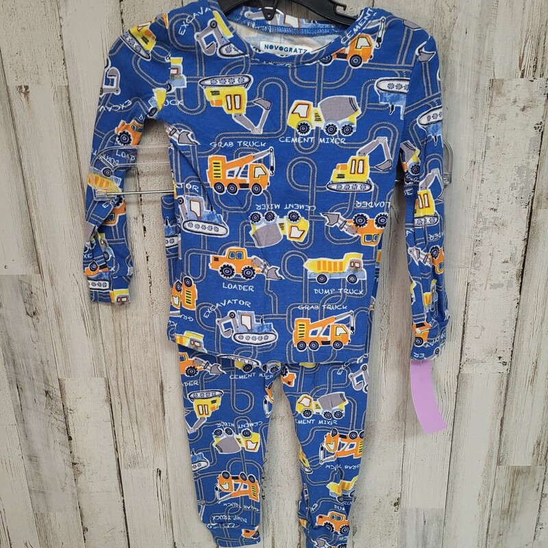 2T 2pc Blue Truck Pj Set