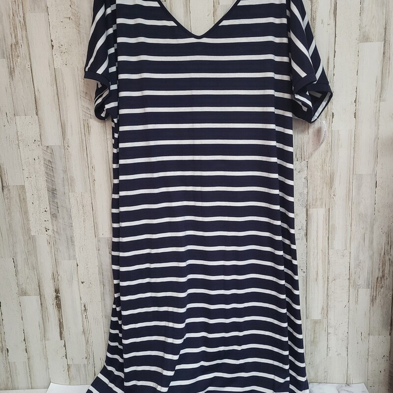 Sz26 Navy Stripe Maxi Dre