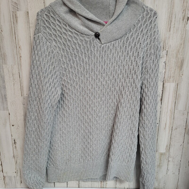 S Grey Knit Pullover