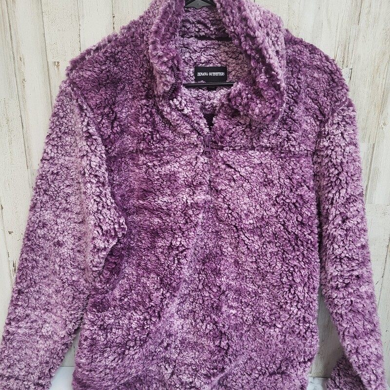 M Purple Sherpa Pullover, Purple, Size: Ladies M