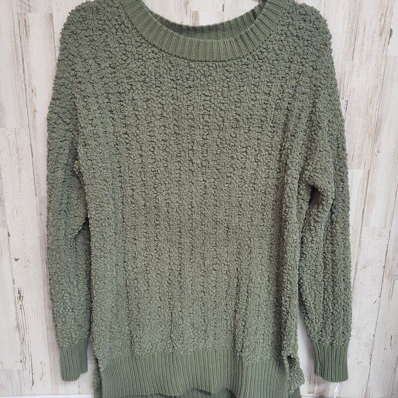 M Green Popcorn Sweatshir, Green, Size: Ladies M