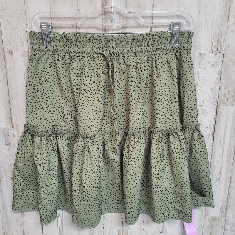 M Green Spotted Skirt