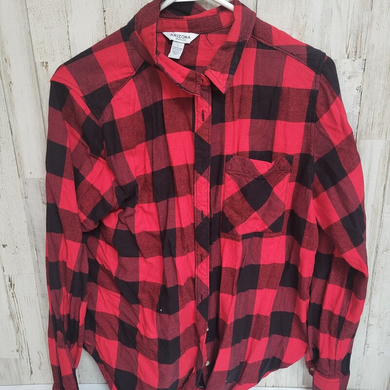 L Red Buffalo Plaid Flann, Red, Size: Ladies L