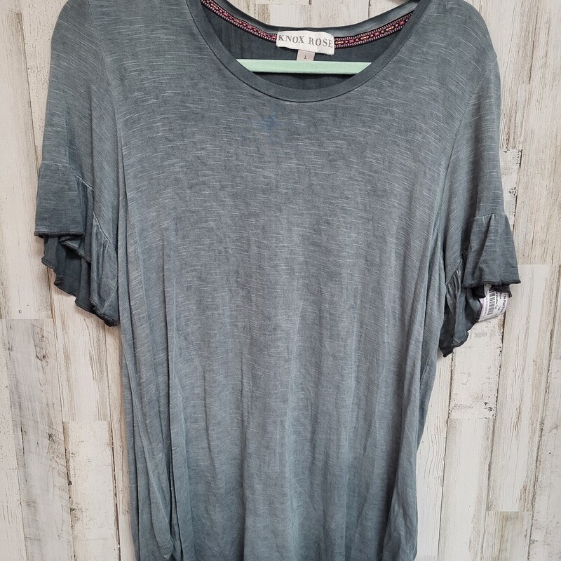 L Teal Heather Top, Teal, Size: Ladie Sl