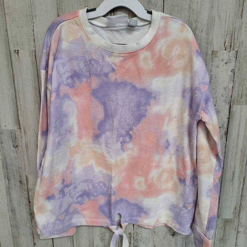 10/12 Purple Dye Sweatshi, Purple, Size: Girl 10 Up