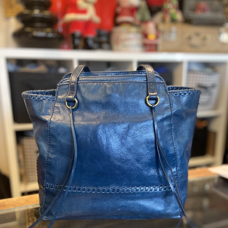 Blue Leather Purse