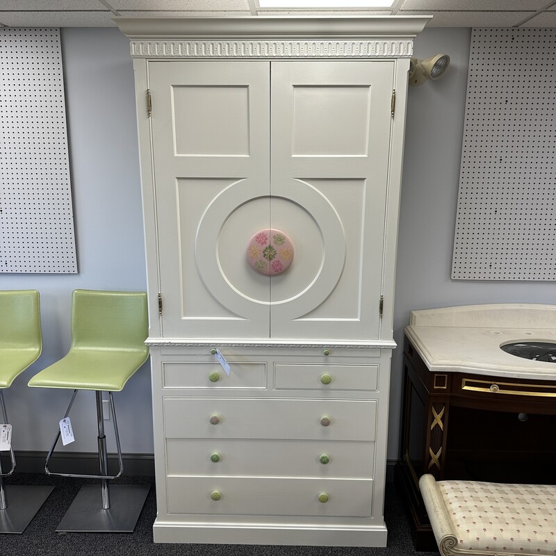 Large White Cabinet, Wood
Size: 46x21x90