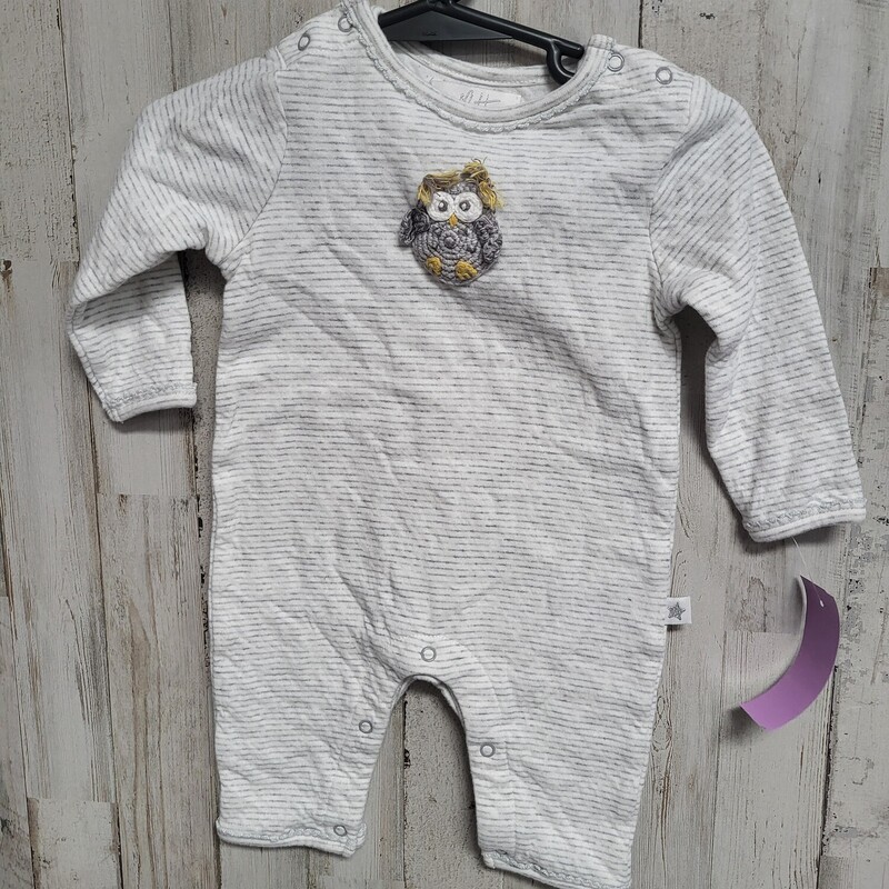 0/3M Grey Stripe Owl Romp