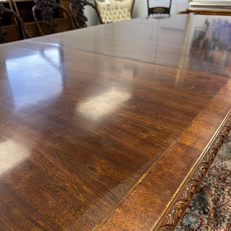 Stunning Antique Wood Dining Table, includes one 37in leaf)
Size: 50W x 76L