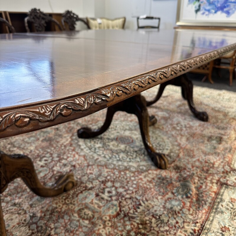 Stunning Antique Wood Dining Table, includes one 37in leaf)
Size: 50W x 76L