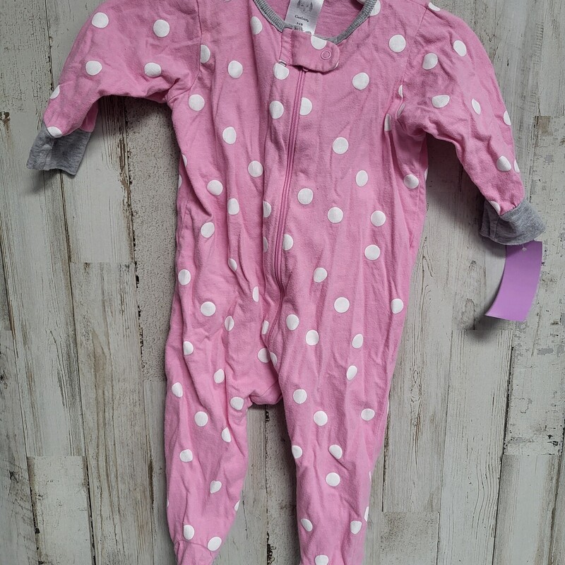 3/6M Pink Polka Dot Sleep