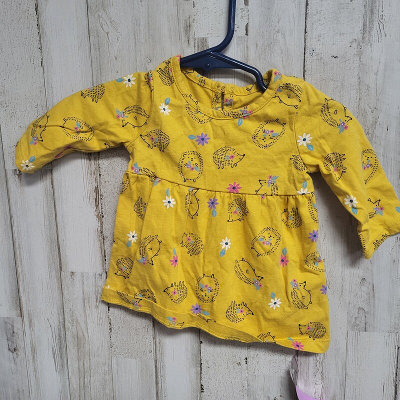 0/3M Yellow Hedgehog Top