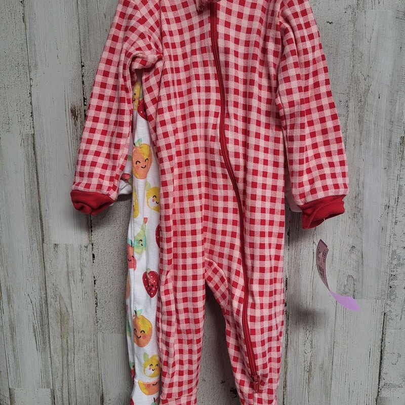 6M 2pk Plaid/Fruit Sleepe