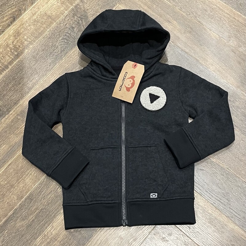 Appaman Zip Hoodie, Black, Size: 3Y
NEW