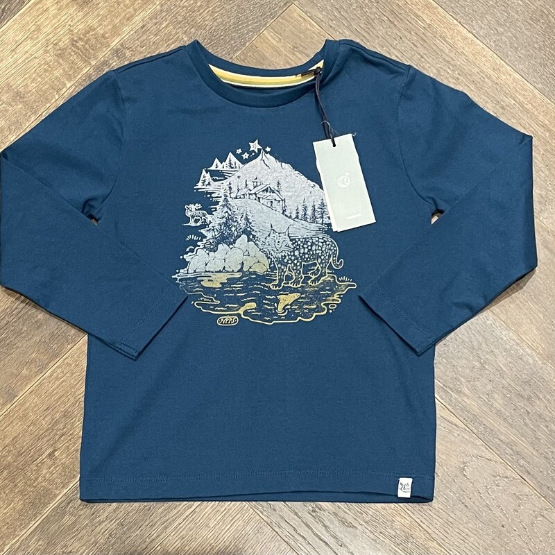 NoppiesLS Tee, Blue, Size: 4Y