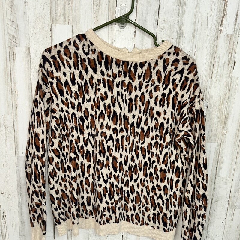 XS Cheetah Knit Sweater