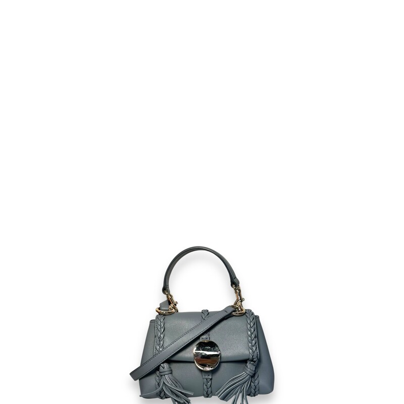 Chloe Penelope Leather Blue Crossbody Bag

Dimensions:
-Width:8.7
- Height: 5.5
- Depth: 3.5
- Handle drop: 4.7

In very good condition. Light straching on hardware.

Does not come with original dust bag or box.